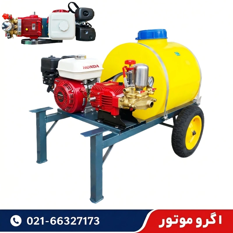 سمپاش فرغونی 100 لیتری هوندا HONDA با پمپ رینوپاوری