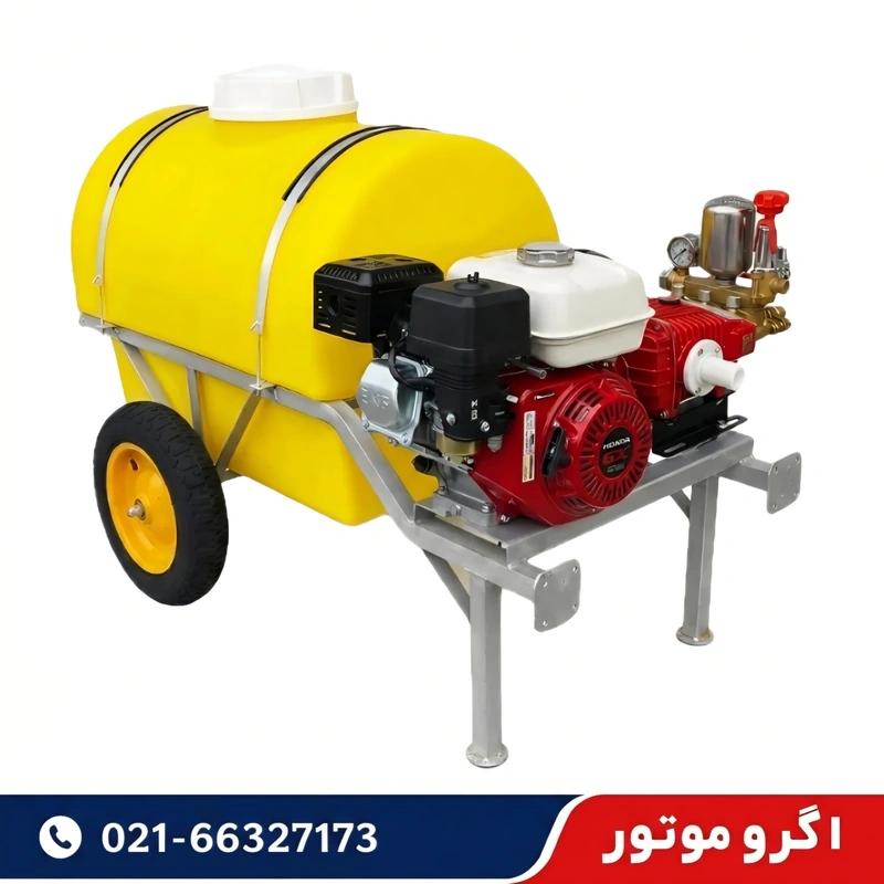 سمپاش فرغونی 100 لیتری هوندا GX220 با پمپ لوشانگی